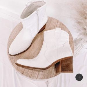 Chinese Laundry White Laura Bootie